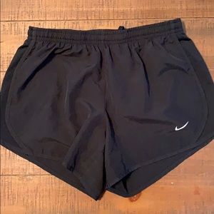 All black Nike gym shorts